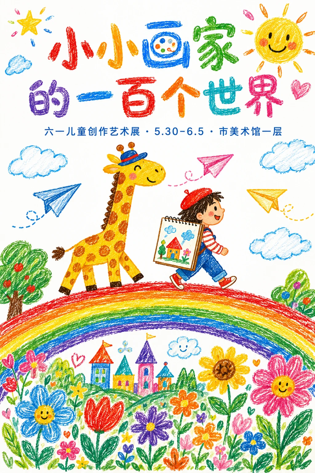 Children's Art Exhibition Poster